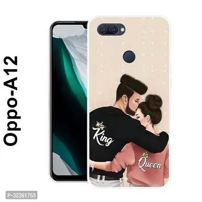 Stylish Silicon Printed Back Case Cover for Oppo A12