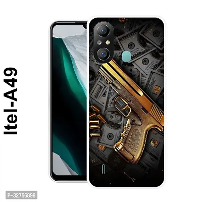 Stylish Silicon Printed Back Cover for Itel A49