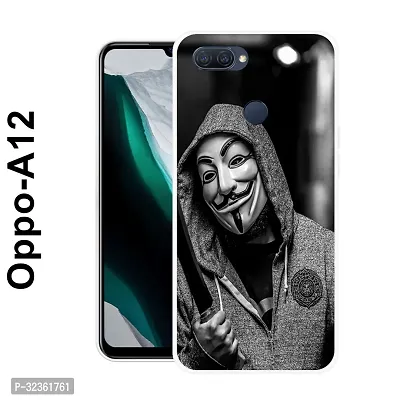 Stylish Silicon Printed Back Case Cover for Oppo A12-thumb0