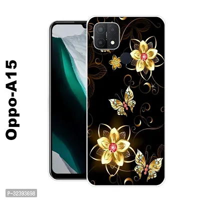 Stylish Silicon Printed Back Case Cover for Oppo A15-thumb0