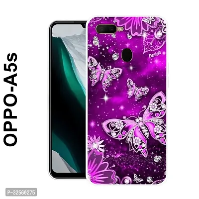 Stylish Silicon Printed Back Case Cover for Oppo A5s