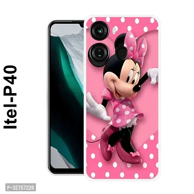 Stylish Multicolored Silicone Printed Back Case Cover For Itel-P-40