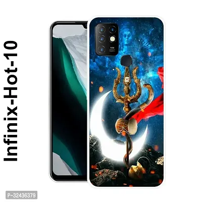 Stylish Silicon Printed Back Case Cover for Infinix Hot 10