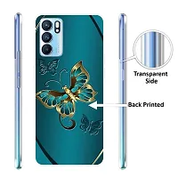 Stylish Silicon Printed Back Cover for Oppo Reno 6 5G-thumb1