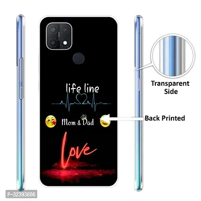 Stylish Silicon Printed Back Case Cover for Oppo A15-thumb3