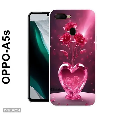 Stylish Silicon Printed Back Case Cover for Oppo A5s