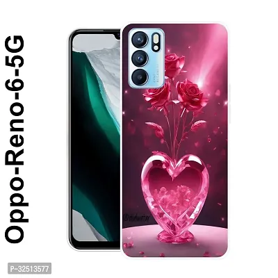 Stylish Silicon Printed Back Cover for Oppo Reno 6 5G