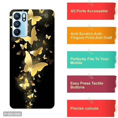 Stylish Silicon Printed Back Cover for Oppo Reno 6 5G-thumb4