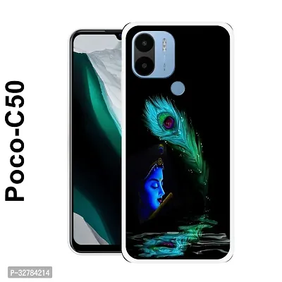 Stylish Silicone Printed Back Case Cover for Poco C 50-thumb0