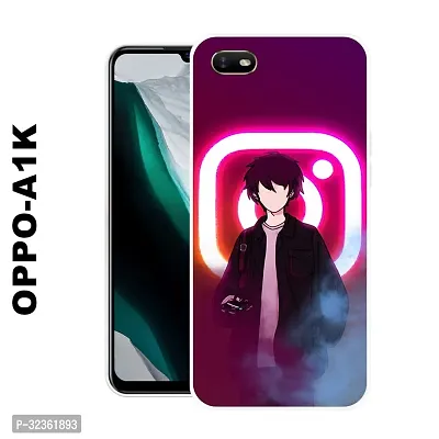 Stylish Silicon Printed Back Case Cover for Oppo A1K-thumb0