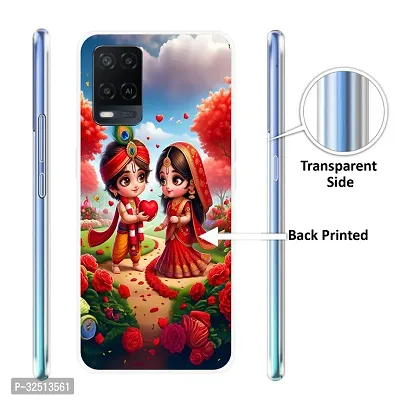 Stylish Silicon Printed Back Cover for Oppo A54-thumb2