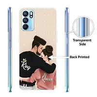 Stylish Silicon Printed Back Cover for Oppo Reno 6 5G-thumb1