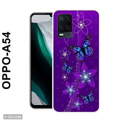 Stylish Silicon Printed Back Cover for Oppo A54