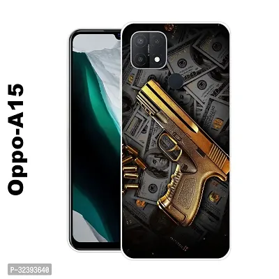 Stylish Silicon Printed Back Case Cover for Oppo A15-thumb0