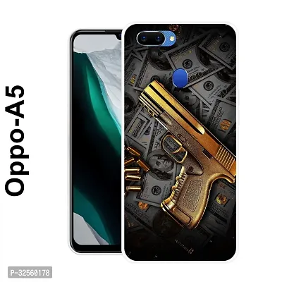 Stylish Silicon Printed Back Case Cover for Oppo A5