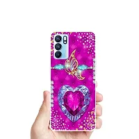 Stylish Silicon Printed Back Cover for Oppo Reno 6 5G-thumb2