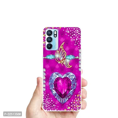 Stylish Silicon Printed Back Cover for Oppo Reno 6 5G-thumb3