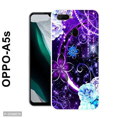 Stylish Silicon Printed Back Case Cover for Oppo A5s