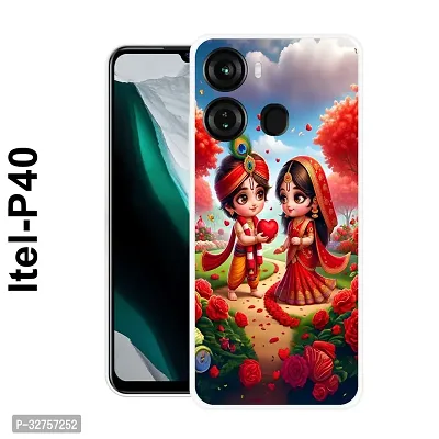 Stylish Multicolored Silicone Printed Back Case Cover For Itel-P-40