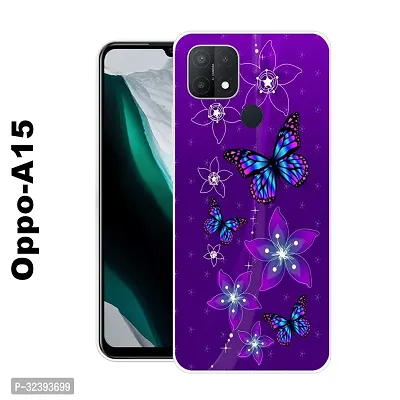 Stylish Silicon Printed Back Case Cover for Oppo A15-thumb0