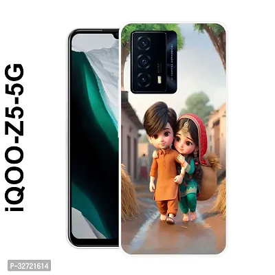 Stylish Silicon Printed Back Case Cover for Iqoo Z5 5G-thumb0