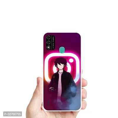 Stylish Silicon Printed Back Cover for Itel A48-thumb3