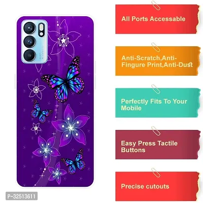 Stylish Silicon Printed Back Cover for Oppo Reno 6 5G-thumb4