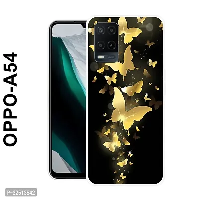 Stylish Silicon Printed Back Cover for Oppo A54-thumb0