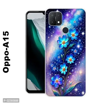 Stylish Silicon Printed Back Case Cover for Oppo A15-thumb0