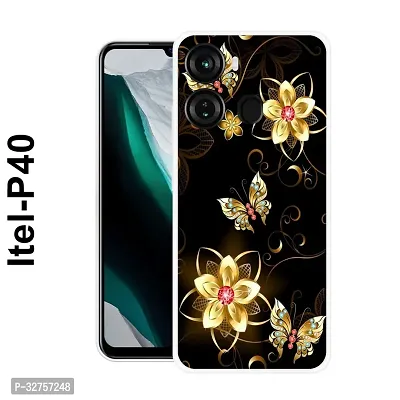 Stylish Multicolored Silicone Printed Back Case Cover For Itel-P-40