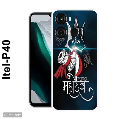 Stylish Multicolored Silicone Printed Back Case Cover For Itel-P-40