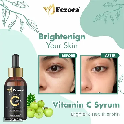 Fezora Professional Vitamin C Face Serum - Skin Brightening Serum , Anti-Aging, Skin Repair, Supercharged Face Serum, Dark Circle, Fine Line And Sun Damage Corrector Face Serum-thumb2