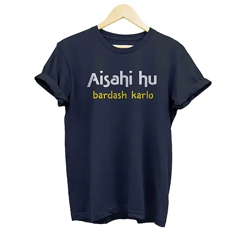 Stylish Graphic Slogan T-Shirt For Men