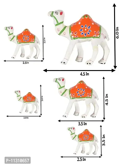 DreamKraft Handcrafted Set of 5 Showpiece Camel for Decoration and Gift Purpose (12X12CM,10X 10CM,8X8,7X6,5X5CM)-thumb5