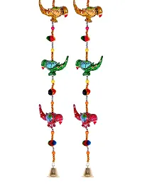 Monk wish Decorative Parrot Door Hangings Wall Art (96 cm) (Set of 2)-thumb2