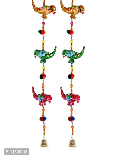 Monk wish Decorative Parrot Door Hangings Wall Art (96 cm) (Set of 2)-thumb3