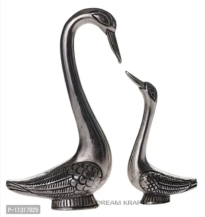 DreamKraft White Metal Love Duck For Home D?cor-thumb3