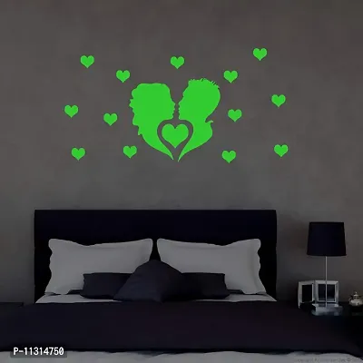 DreamKraft Glow in The Dark Room Decor Radium Sticker (Green 62 x32 cm)