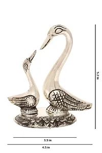 DreamKraft White Metal Love Duck For Home D?cor-thumb3