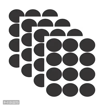 Monk Wish Waterproof Chalkboard Label Stickers for Storage Organizer (Standard, Black, 48 Piece)