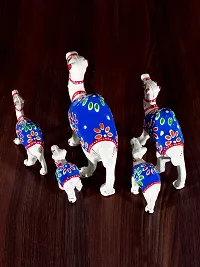 DreamKraft HandCrafted Set of 5 Showpiece Camel For Decoration And Gift Purpose (12X12CM ,10X 10CM ,8X 8 ,7X6 ,5X5CM)-thumb3