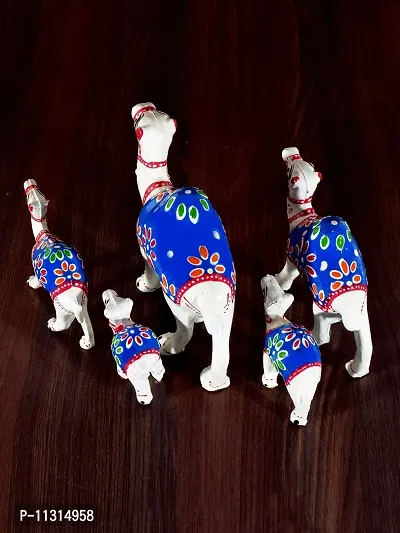 DreamKraft HandCrafted Set of 5 Showpiece Camel For Decoration And Gift Purpose (12X12CM ,10X 10CM ,8X 8 ,7X6 ,5X5CM)-thumb4