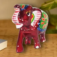 DreamKraft Handcrafted Elephant Showpiece (Set of 3, Multicolor)-thumb2