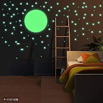 DreamKraft Vinyl Glow In The Dark Wall Stickers 9.44 x 11.81 x 0.39 inches, Green,3S1M-thumb2