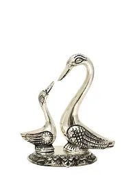 DreamKraft White Metal Love Duck For Home D?cor-thumb1