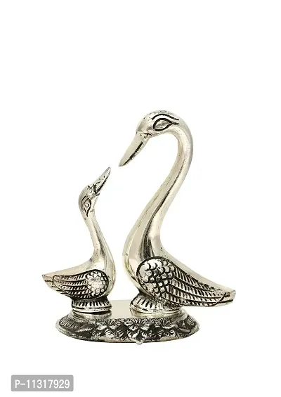 DreamKraft White Metal Love Duck For Home D?cor-thumb2