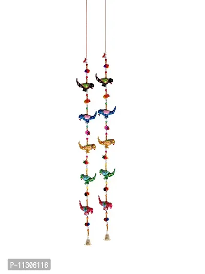 Monk wish Decorative Parrot Door Hangings Wall Art (96 cm) (Set of 2)-thumb4