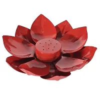 DreamKraft Metal Incense Holder (19 x 19 x 5.5 cm, Red)(Round)-thumb4