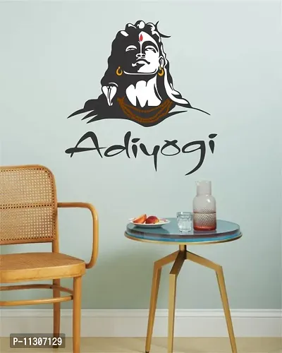 DreamKraft adiyogi Multicolour Vinyl Size 69 cm X 70 cm Wall Sticker-thumb5