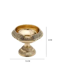 Monkwish Brass Diwali Kuber Deepak On Stand (Gold Standard )-thumb3